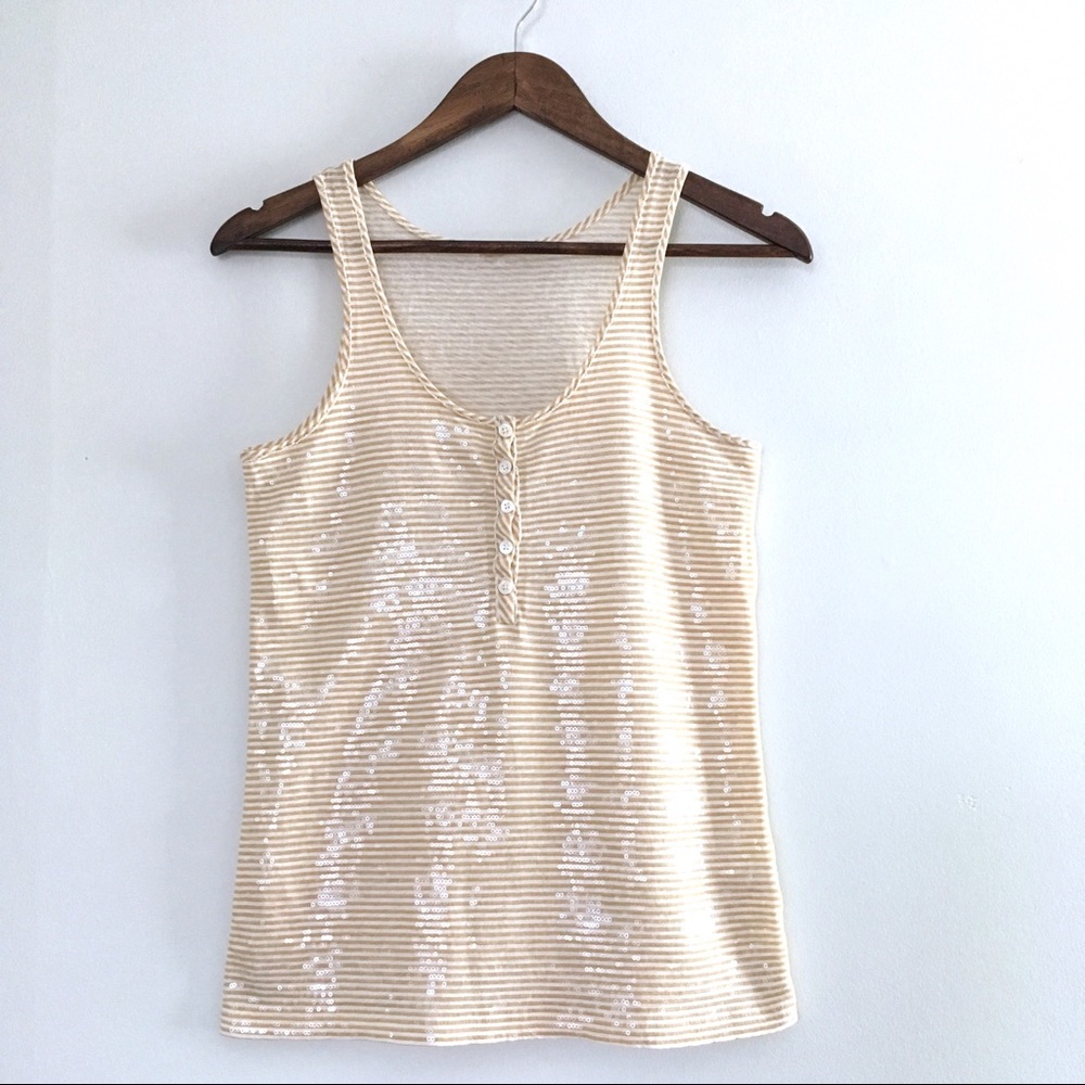J. Crew · Henley Sequin Tank Sz XS